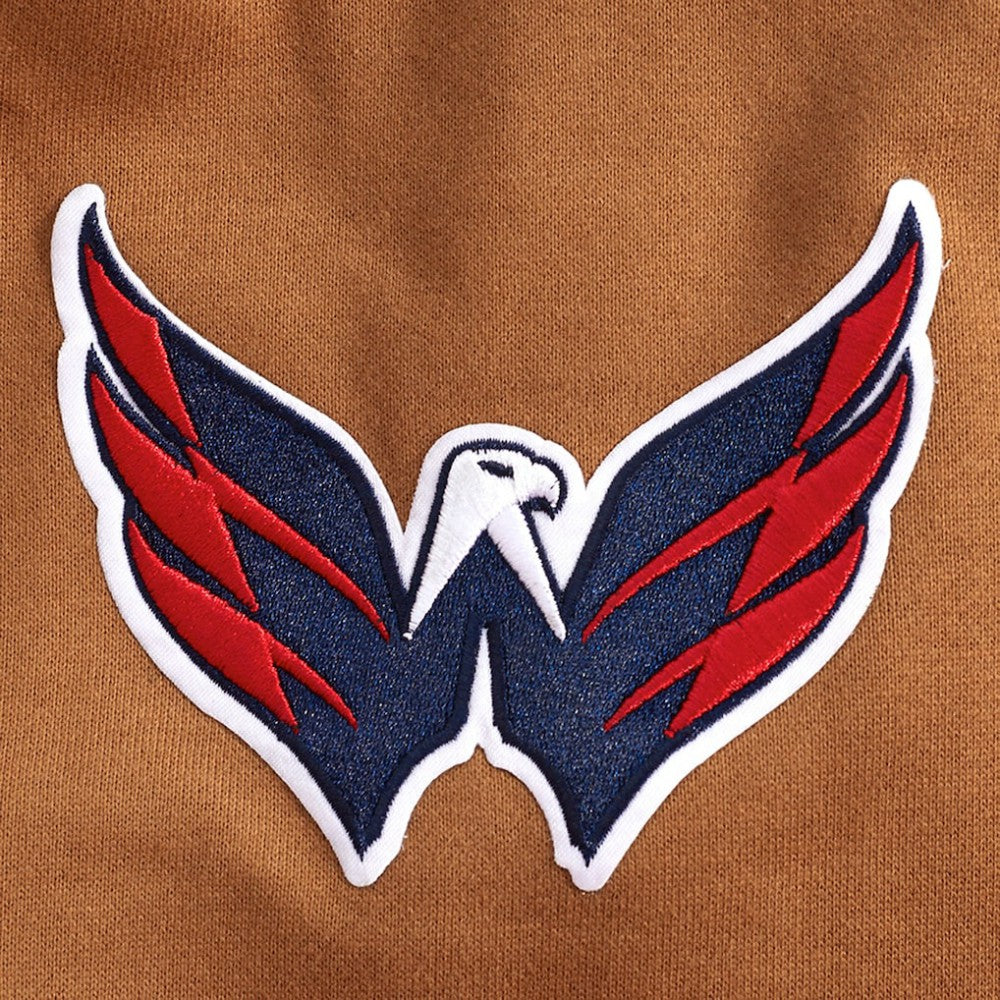 Washington Capitals Pro Standard Paint the City Pullover Sweatshirt - Brown | US 201205158