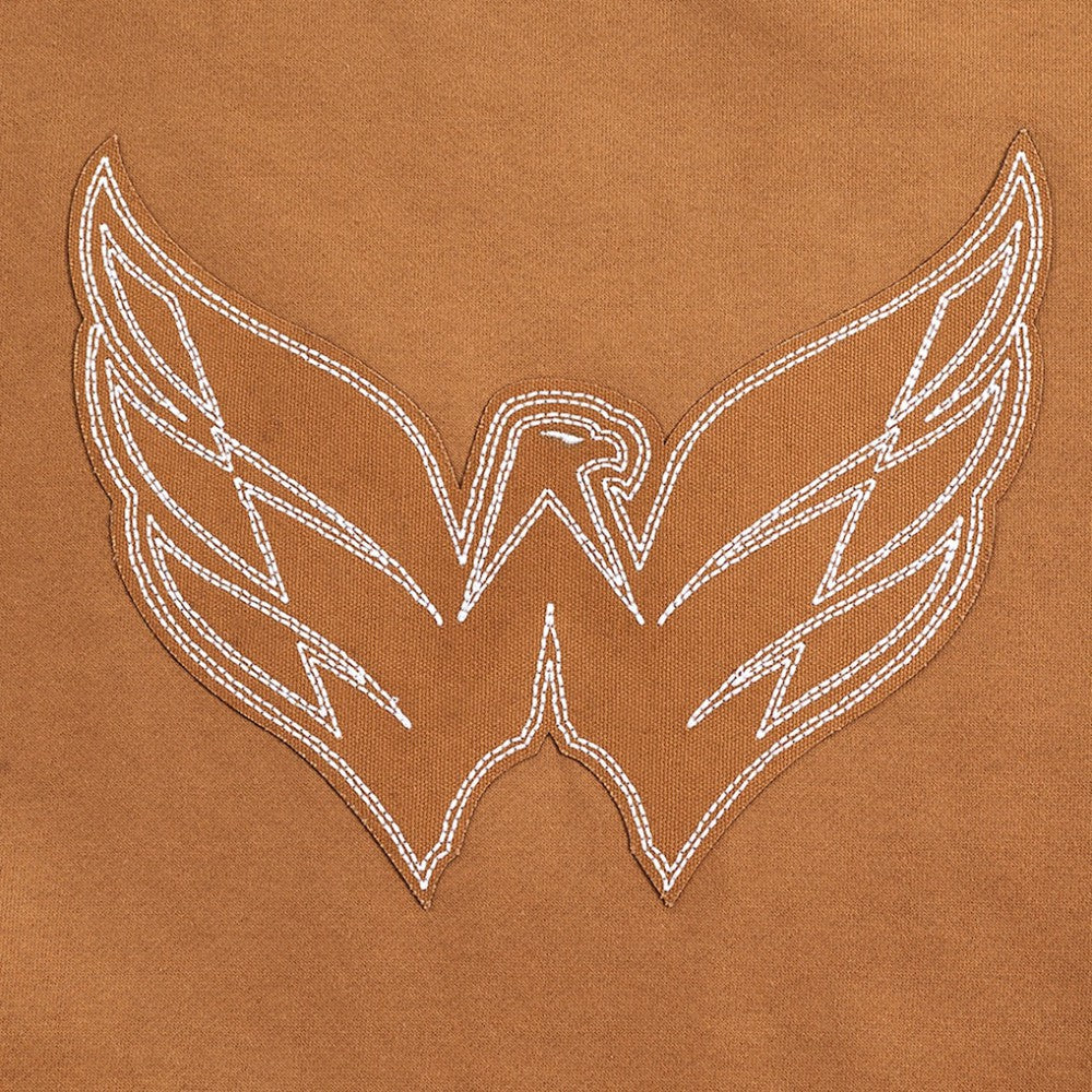Washington Capitals Pro Standard Paint the City Pullover Sweatshirt - Brown | US 201205158