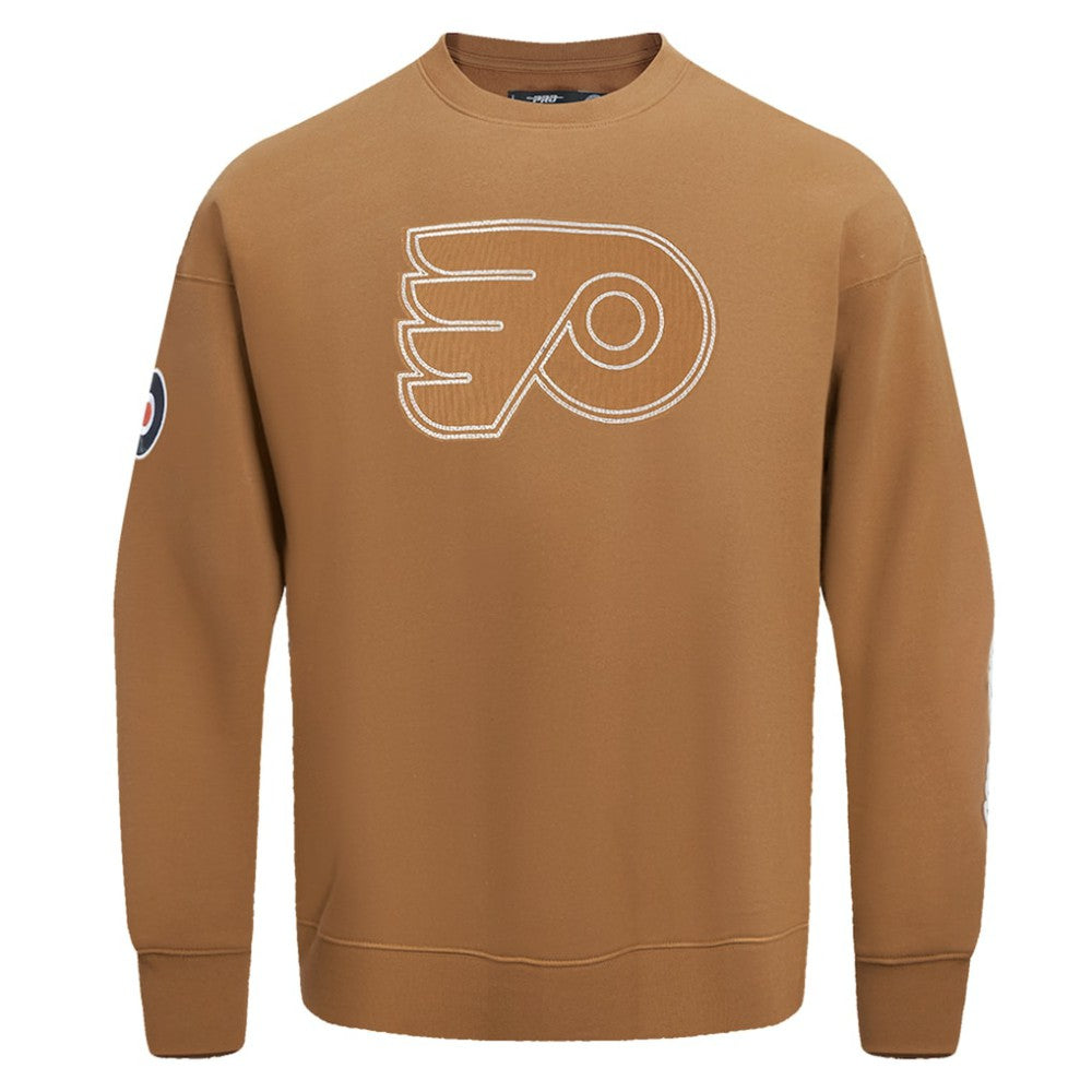 Philadelphia Flyers Pro Standard Paint the City Pullover Sweatshirt - Brown | US 201205159