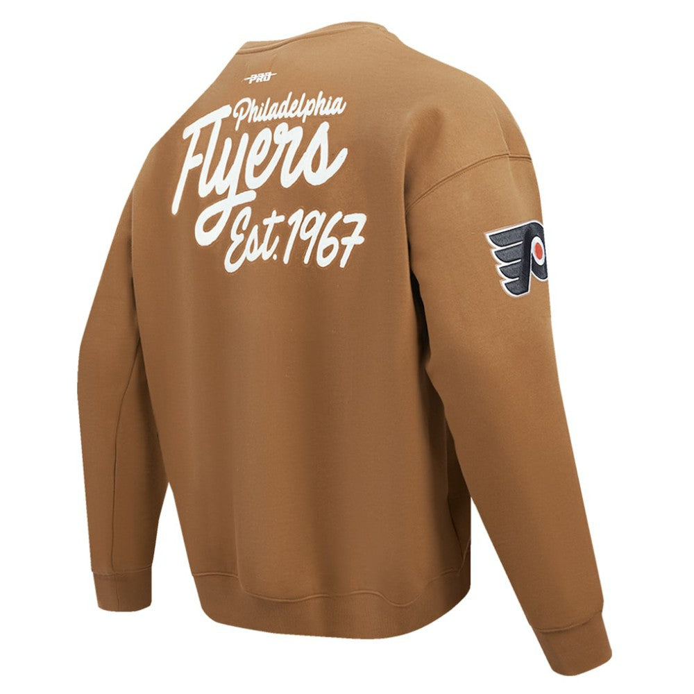 Philadelphia Flyers Pro Standard Paint the City Pullover Sweatshirt - Brown | US 201205159