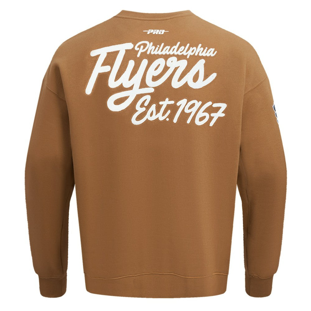 Philadelphia Flyers Pro Standard Paint the City Pullover Sweatshirt - Brown | US 201205159