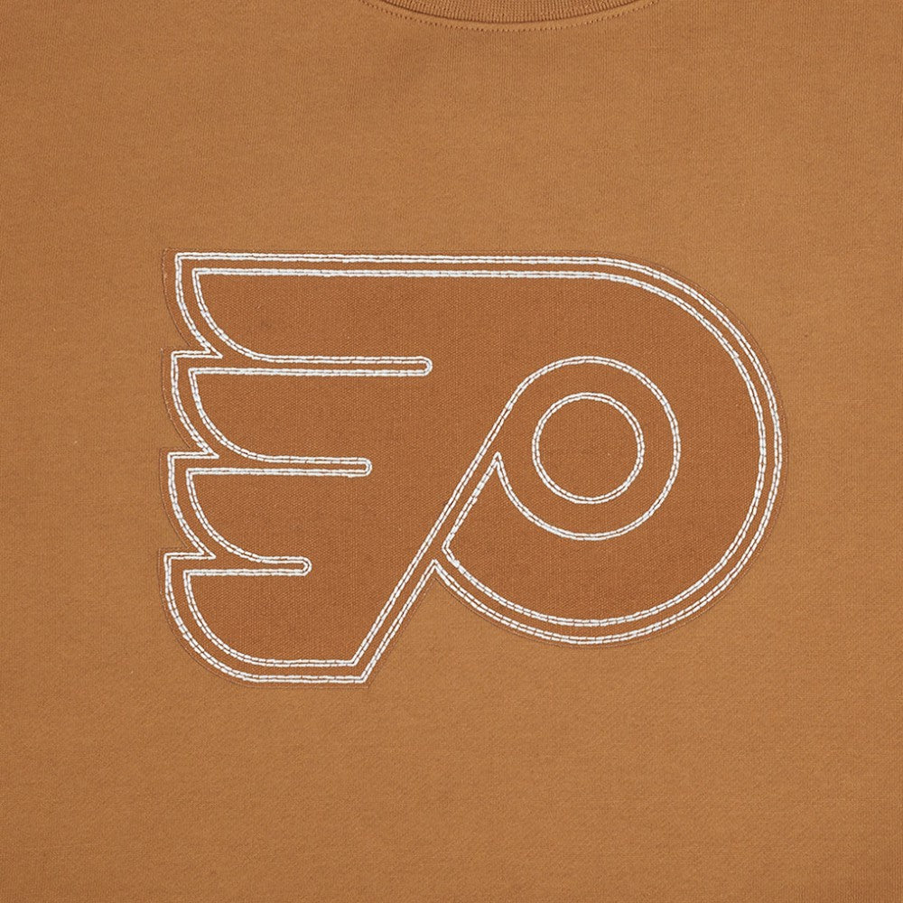 Philadelphia Flyers Pro Standard Paint the City Pullover Sweatshirt - Brown | US 201205159