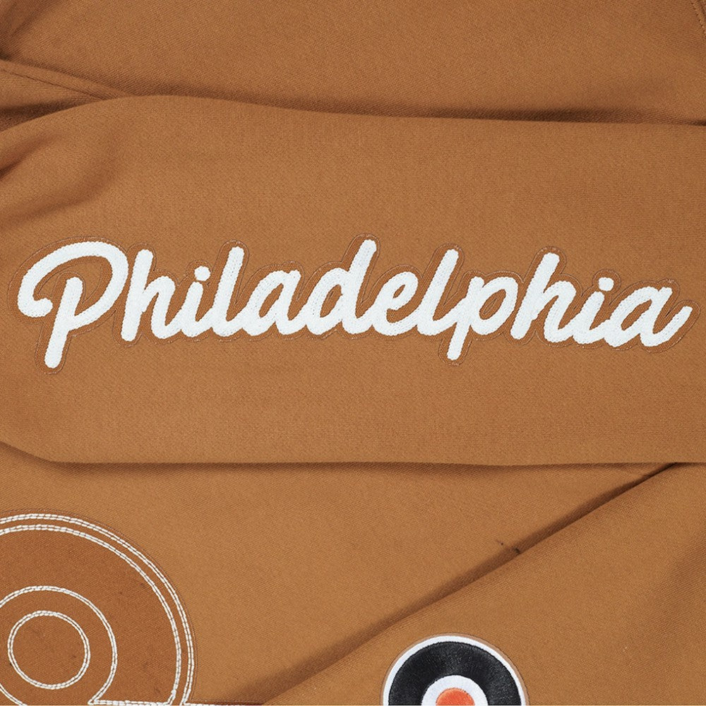 Philadelphia Flyers Pro Standard Paint the City Pullover Sweatshirt - Brown | US 201205159