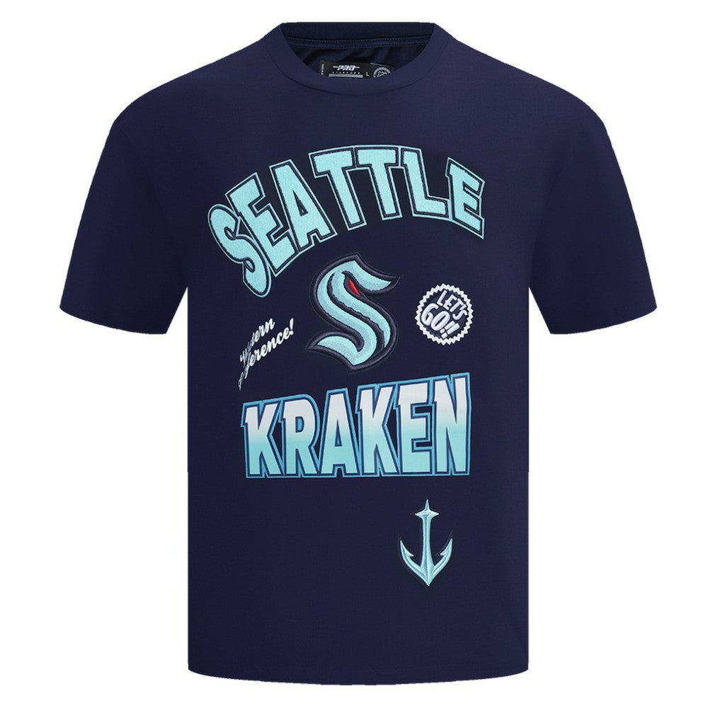 Seattle Kraken Pro Standard Turn It Up T-Shirt - Deep Sea Blue | US 201205162