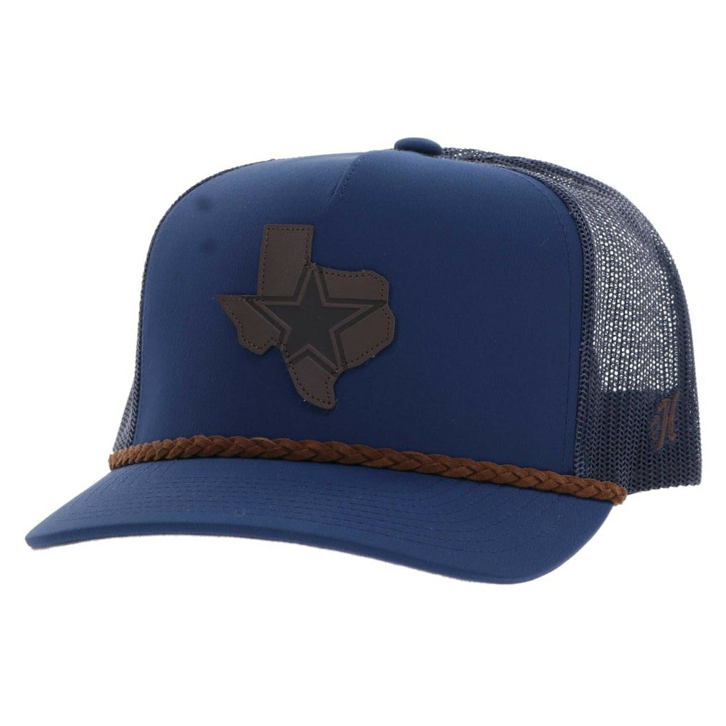 Dallas Cowboys HOOey State Patch Rope Trucker Adjustable Hat - Navy Hats