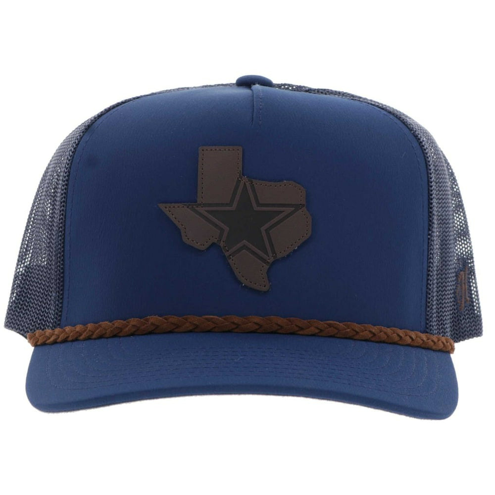 Dallas Cowboys HOOey State Patch Rope Trucker Adjustable Hat - Navy Hats
