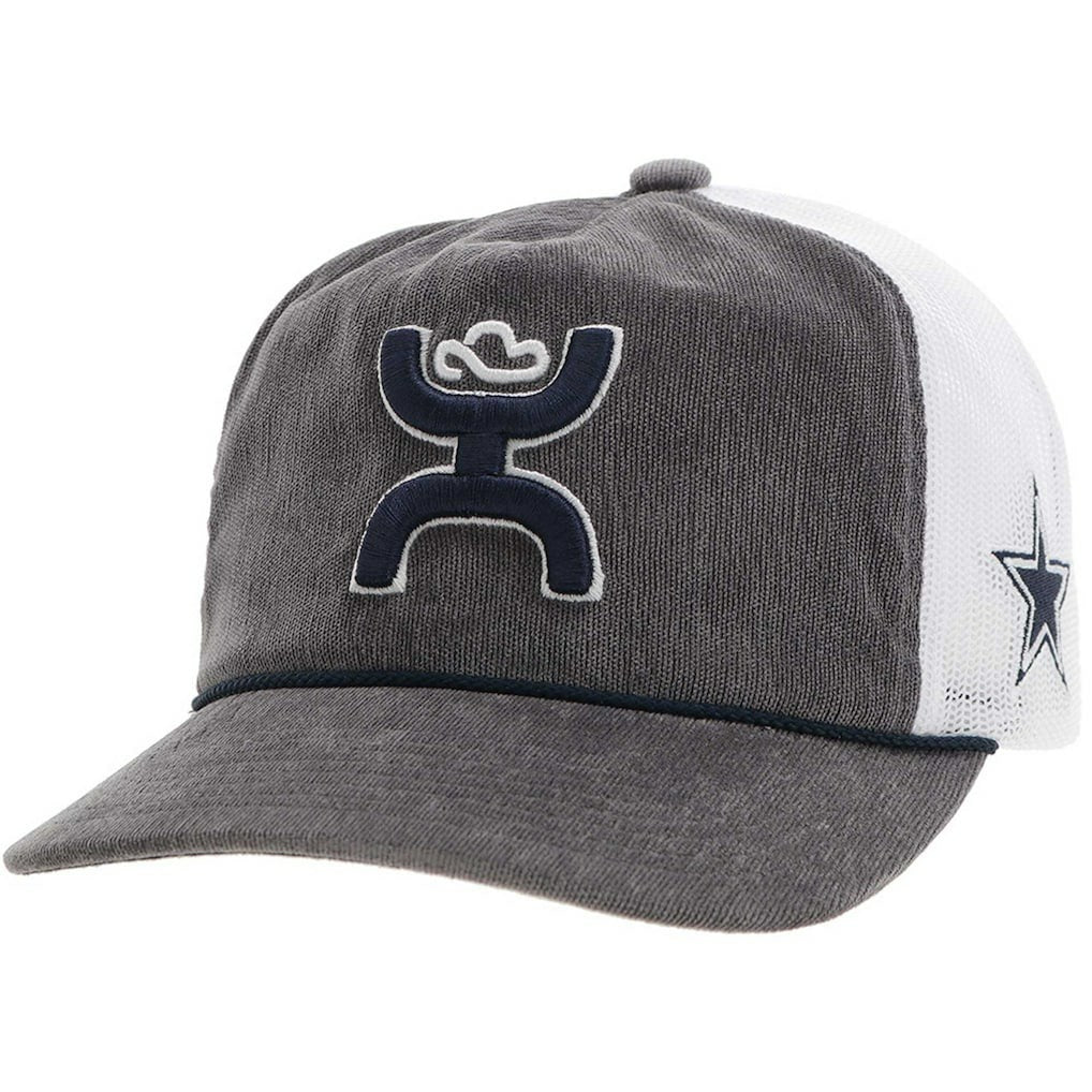 Dallas Cowboys HOOey H Cord Trucker Adjustable Hat - Gray Hats