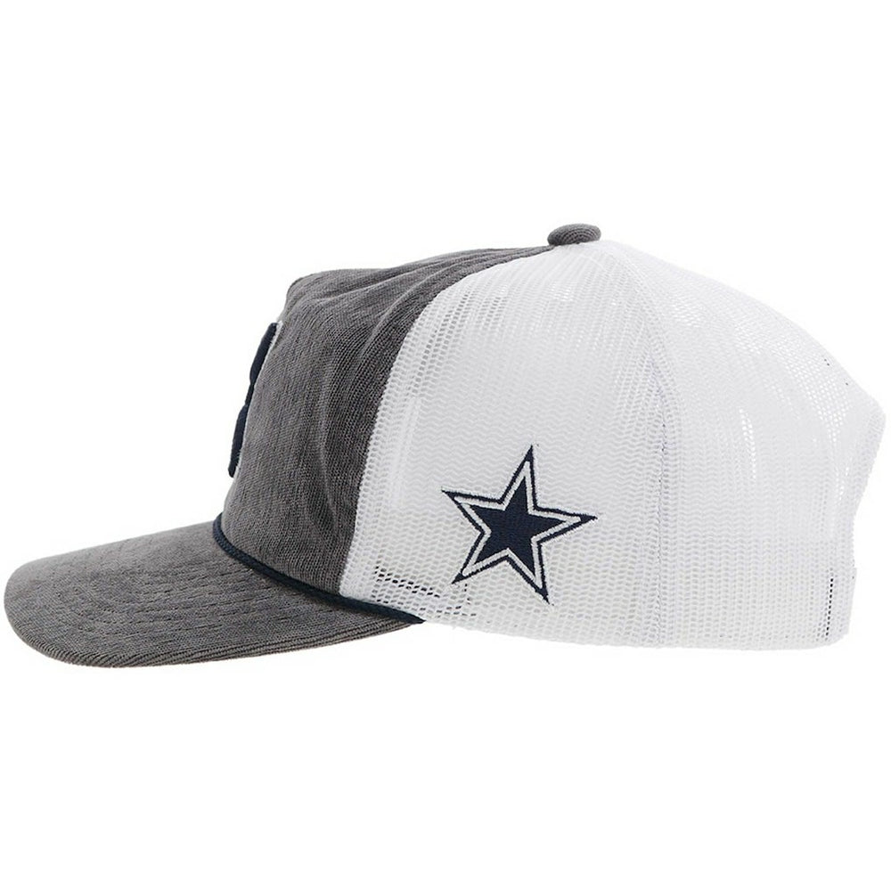 Dallas Cowboys HOOey H Cord Trucker Adjustable Hat - Gray Hats