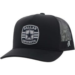Dallas Cowboys HOOey Patch Rope Trucker Adjustable Hat - Black Hats