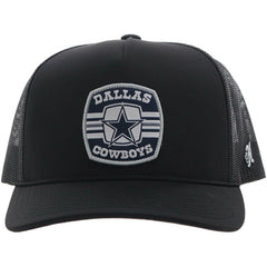 Dallas Cowboys HOOey Patch Rope Trucker Adjustable Hat - Black Hats