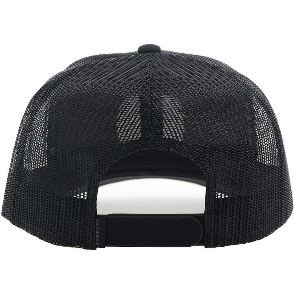 Dallas Cowboys HOOey Patch Rope Trucker Adjustable Hat - Black Hats