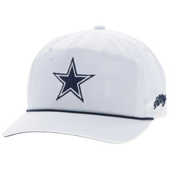Dallas Cowboys HOOey Star Logo Rope Adjustable Hat - White Hats