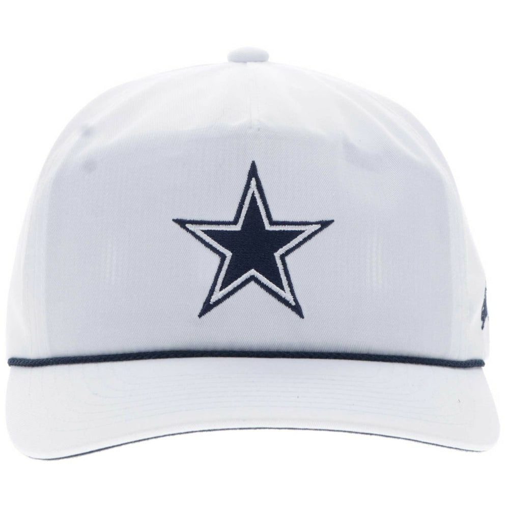 Dallas Cowboys HOOey Star Logo Rope Adjustable Hat - White Hats