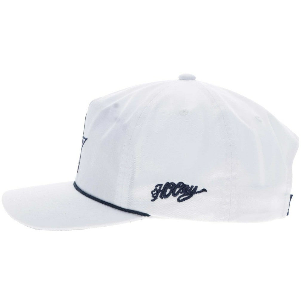 Dallas Cowboys HOOey Star Logo Rope Adjustable Hat - White Hats