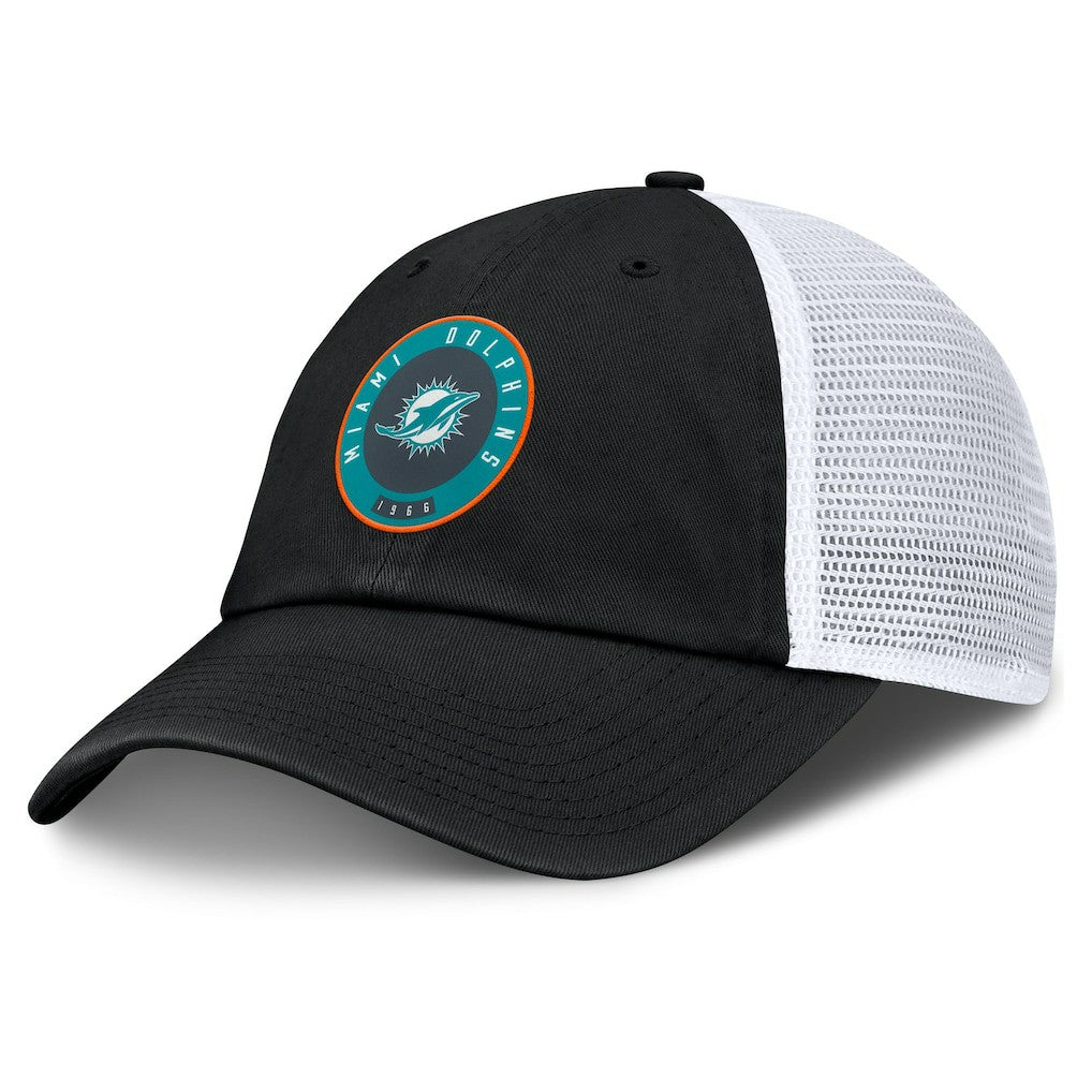 Miami Dolphins Averie Trucker Adjustable Hat - Black Hats