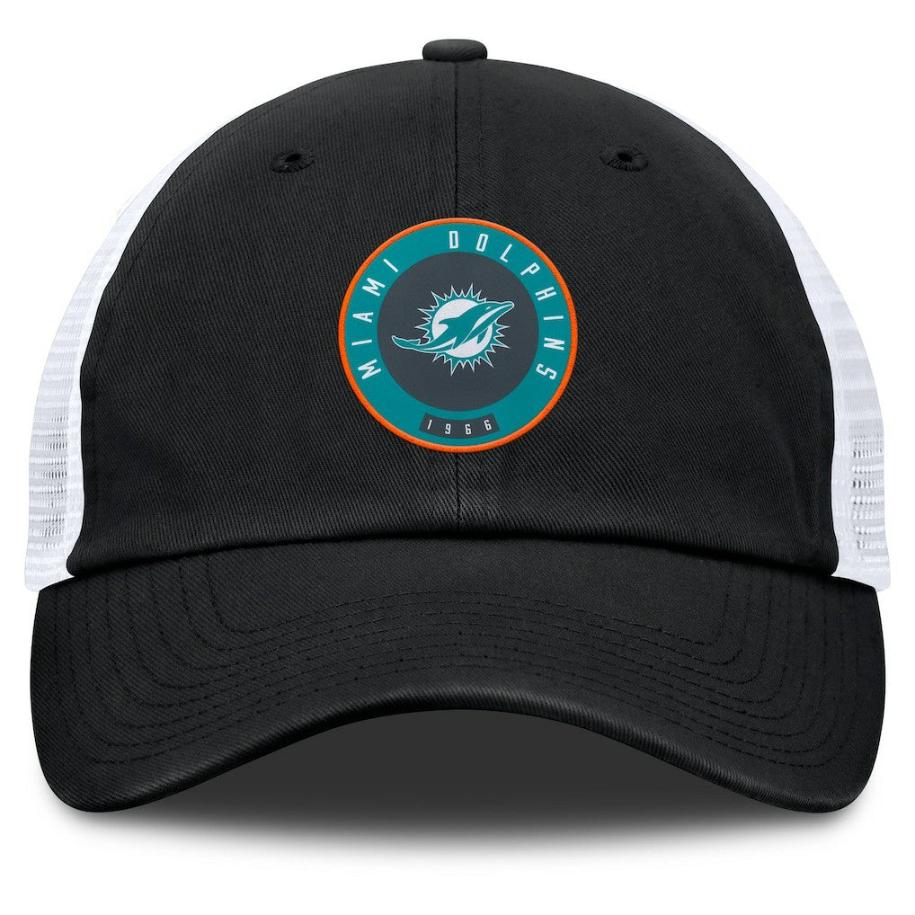 Miami Dolphins Averie Trucker Adjustable Hat - Black Hats