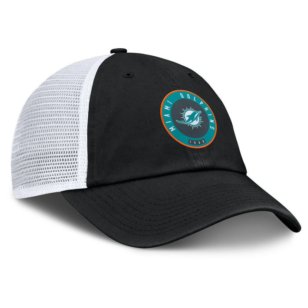 Miami Dolphins Averie Trucker Adjustable Hat - Black Hats