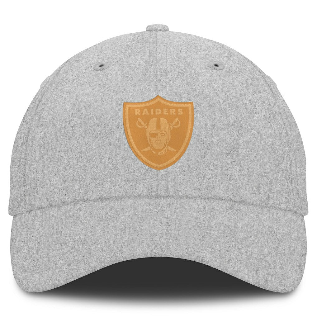 Las Vegas Raiders Front Office Adjustable Hat - Heather Gray Hats