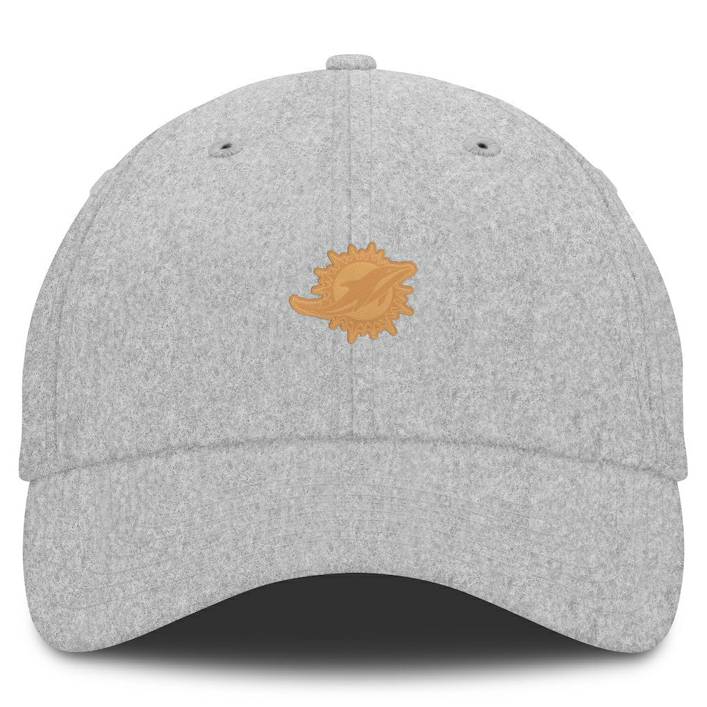 Miami Dolphins Front Office Adjustable Hat - Heather Gray Hats