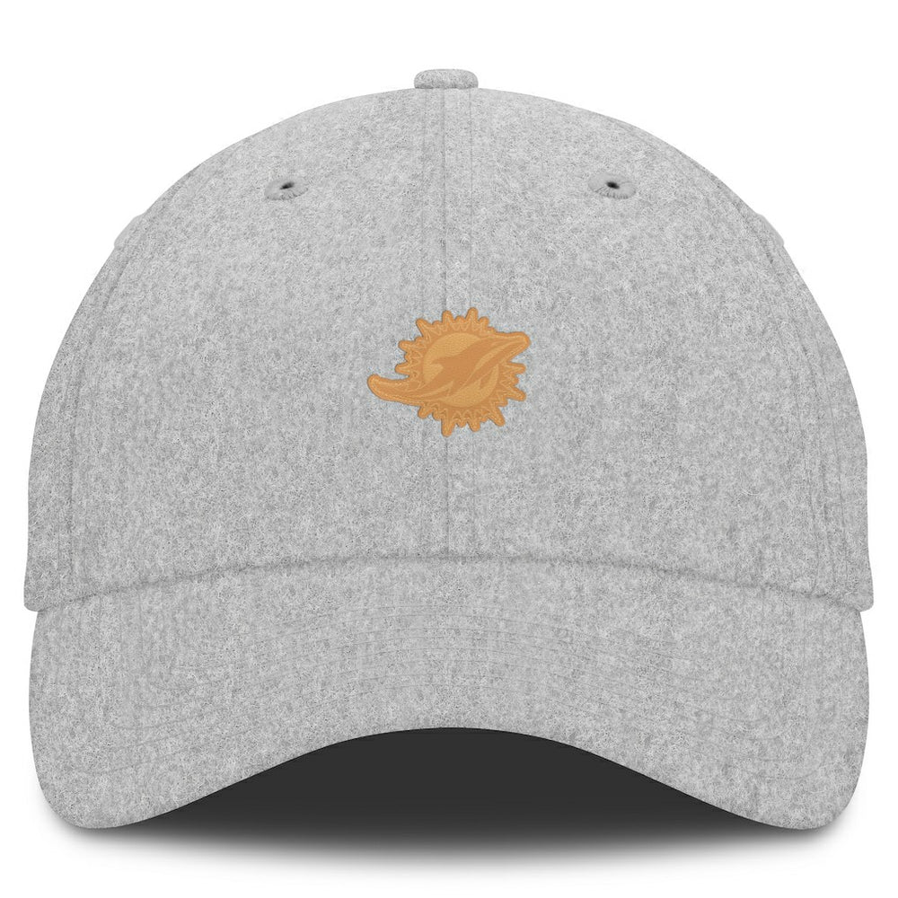 Miami Dolphins Front Office Adjustable Hat - Heather Gray Hats