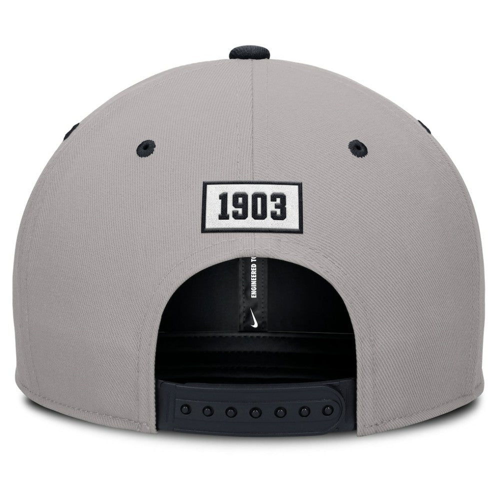 New York Yankees Nike Cooperstown Collection Pro Performance Snapback Hat - Gray/Navy Hats