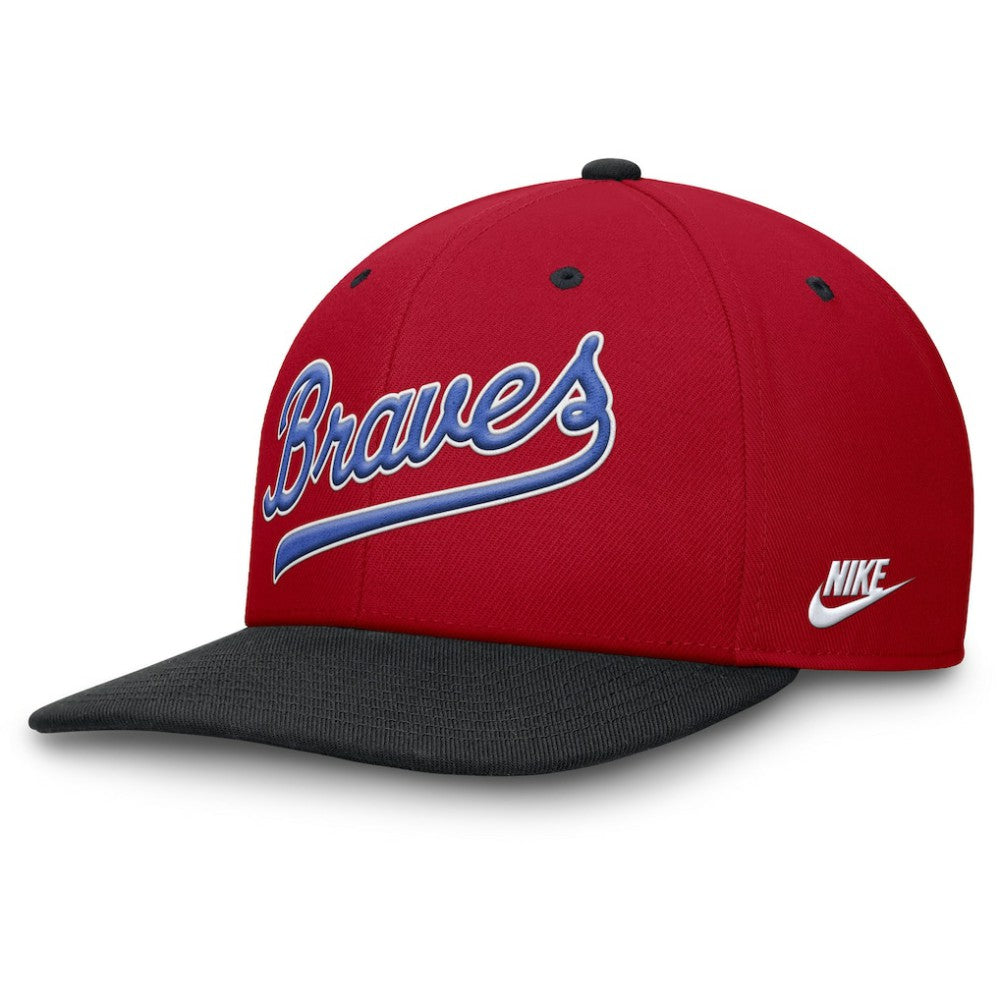 Atlanta Braves Nike Cooperstown Collection Pro Performance Snapback Hat - Red/Navy Hats