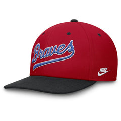 Atlanta Braves Nike Cooperstown Collection Pro Performance Snapback Hat - Red/Navy Hats