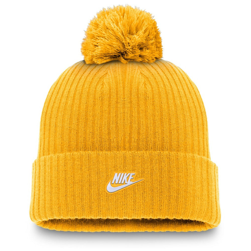 Pittsburgh Pirates Nike Cooperstown Collection Patch Cuffed Knit Hat with Pom - Gold Hats