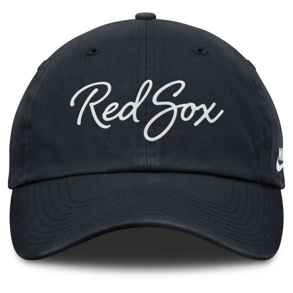 Boston Red Sox Nike Women's Cooperstown Club Script Adjustable Hat - Navy Hats