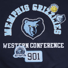 Memphis Grizzlies Pro Standard Women's Area Code Cropped Pullover Sweatshirt Navy outlet