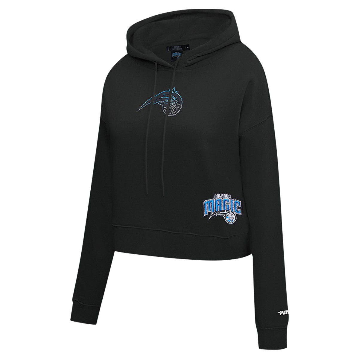 Orlando Magic Pro Standard Women's Jewels Cropped Pullover Hoodie Black