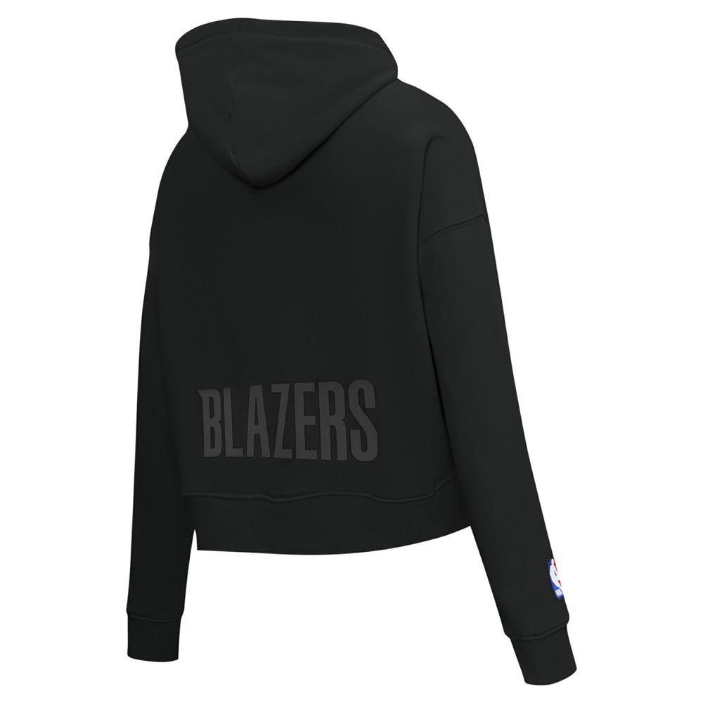 Portland Trail Blazers Pro Standard Women's Jewels Cropped Pullover Hoodie Black outlet