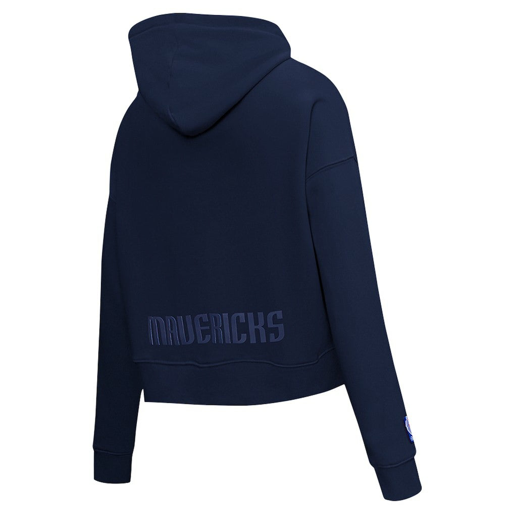Dallas Mavericks Pro Standard Women's Jewels Cropped Pullover Hoodie Navy outlet
