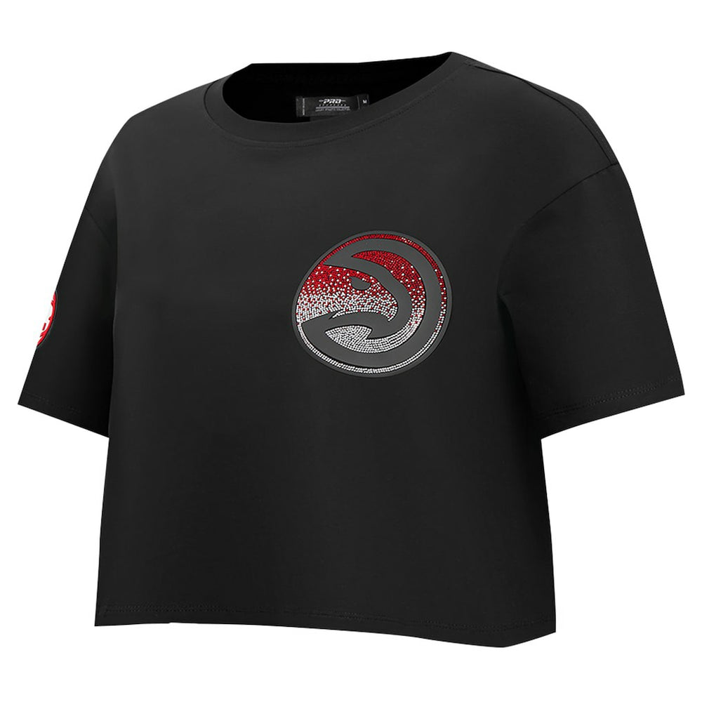 Atlanta Hawks Pro Standard Women's Jewels Boxy Cropped T-Shirt Black outlet
