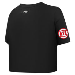 Atlanta Hawks Pro Standard Women's Jewels Boxy Cropped T-Shirt Black outlet
