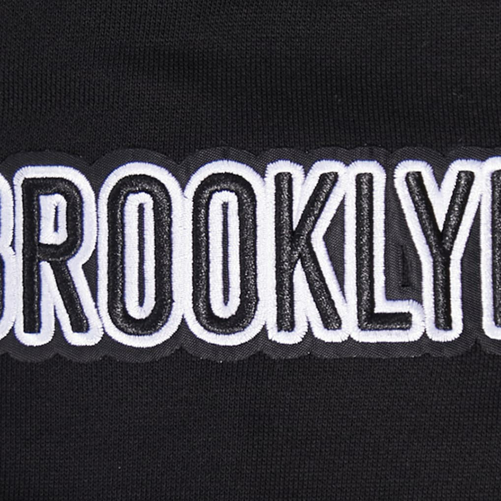 Brooklyn Nets Pro Standard Area Code Pullover Hoodie Black