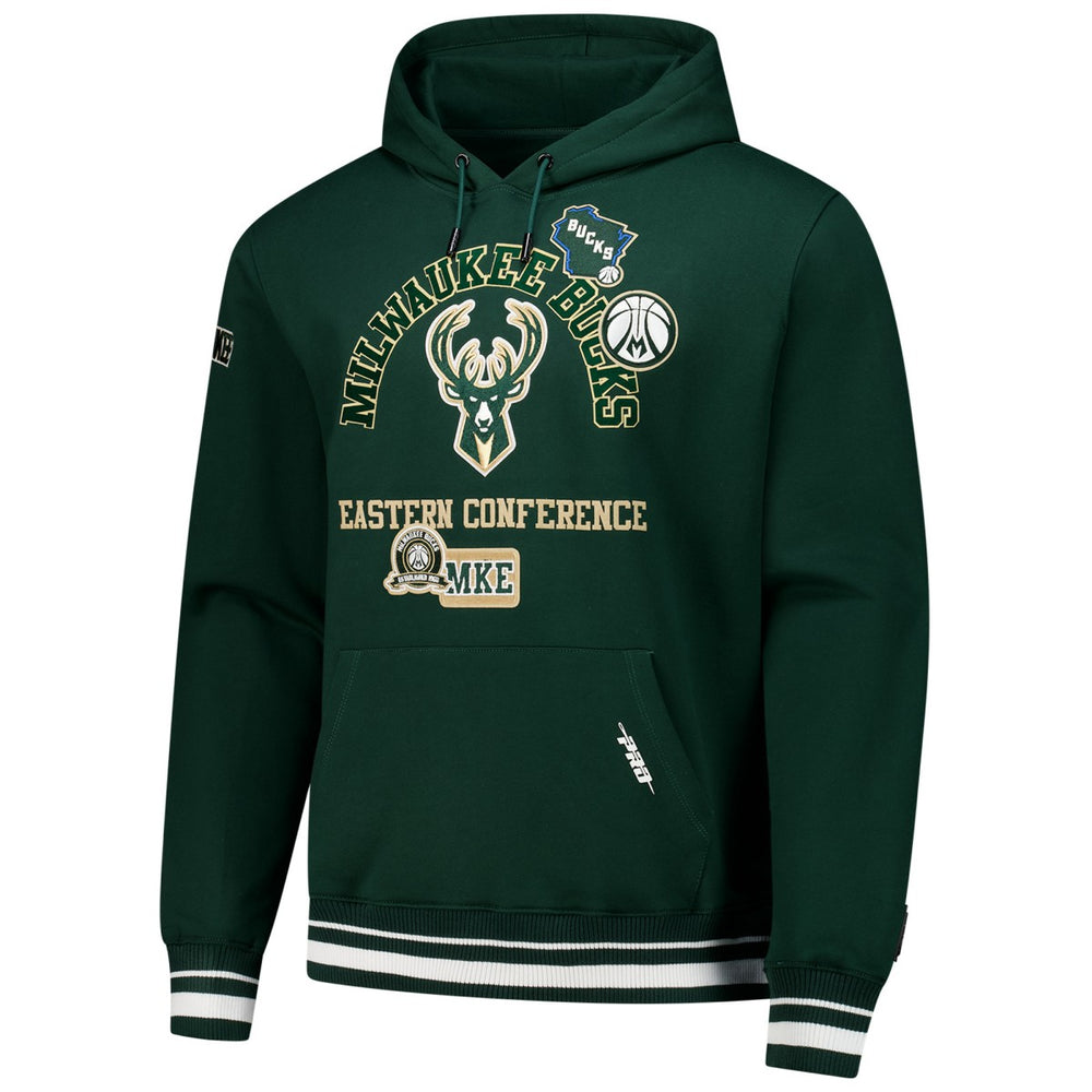 Milwaukee Bucks Pro Standard Area Code Pullover Hoodie Hunter Green