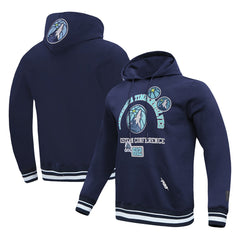 Minnesota Timberwolves Pro Standard Area Code Pullover Hoodie Navy outlet