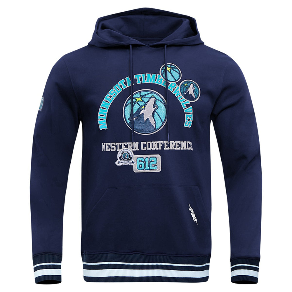 Minnesota Timberwolves Pro Standard Area Code Pullover Hoodie Navy outlet