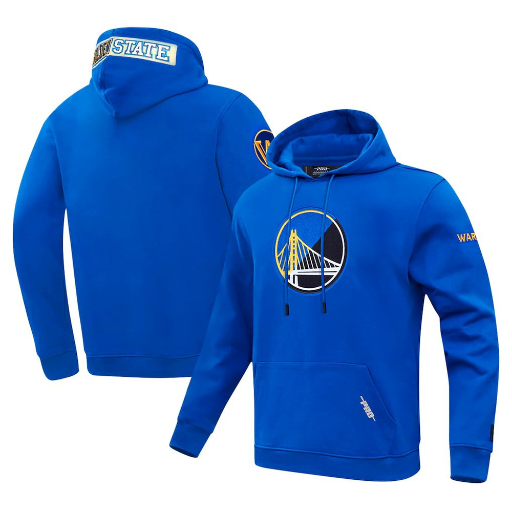 Golden State Warriors Pro Standard Split Logo Pullover Hoodie Royal