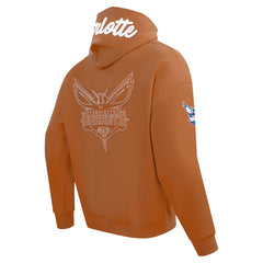 Charlotte Hornets Pro Standard Paint the City Drop Shoulder Pullover Hoodie Brown