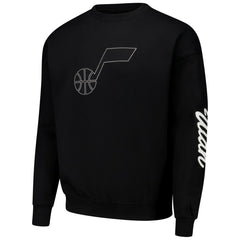 Utah Jazz Pro Standard Paint the City Drop Shoulder Sweatshirt Black