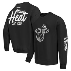 Miami Heat Pro Standard Paint the City Drop Shoulder Sweatshirt Black