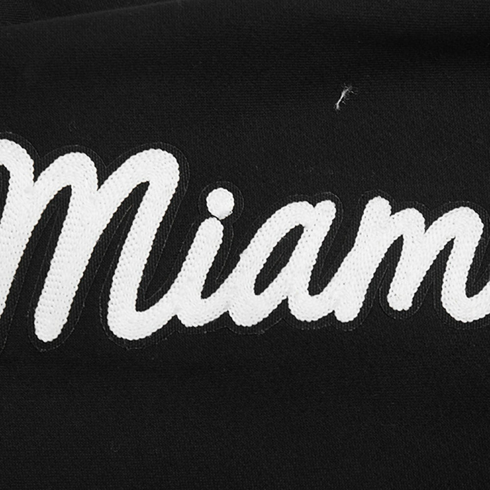 Miami Heat Pro Standard Paint the City Drop Shoulder Sweatshirt Black