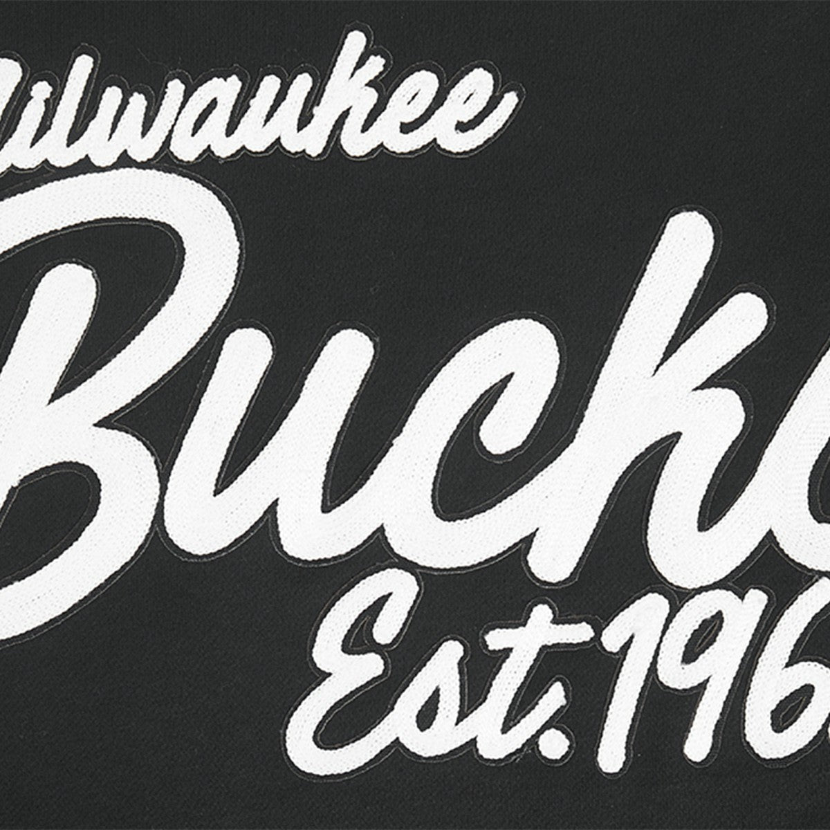 Milwaukee Bucks Pro Standard Paint the City Drop Shoulder Sweatshirt Black