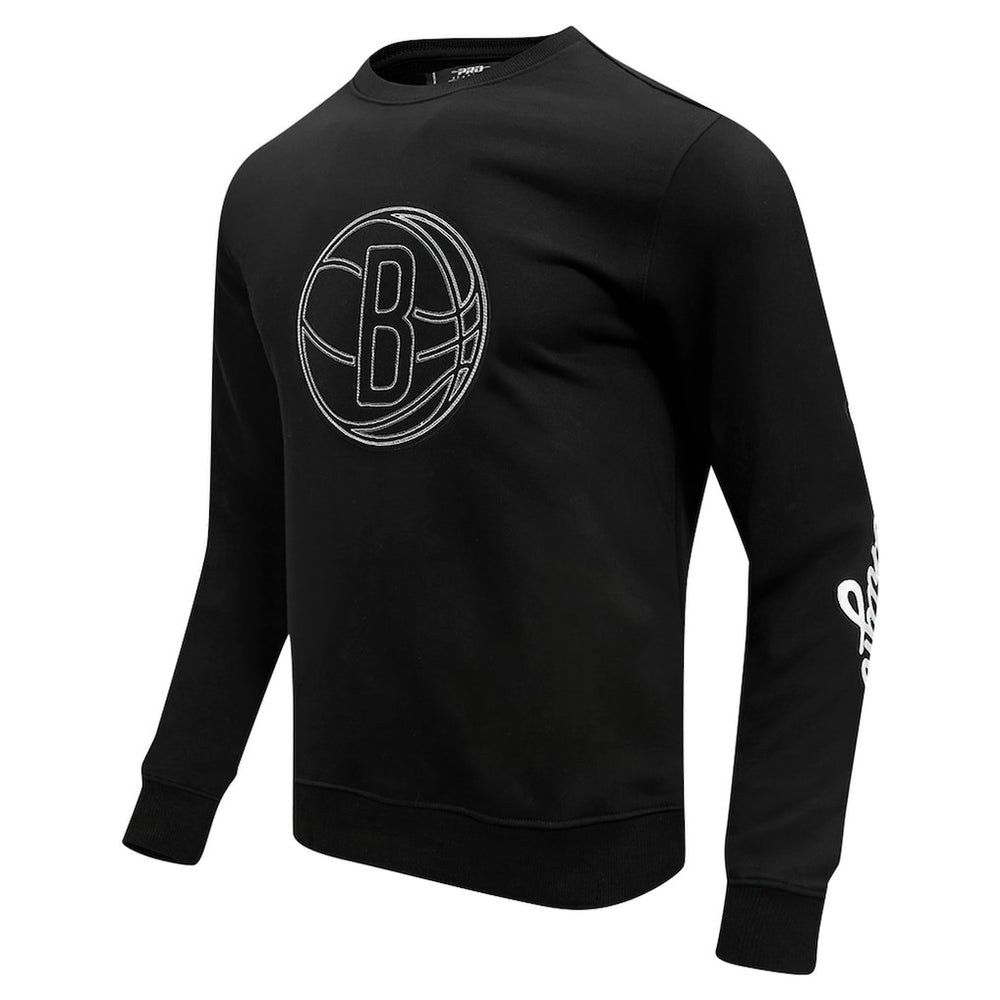 Brooklyn Nets Pro Standard Paint the City Drop Shoulder Sweatshirt Black outlet