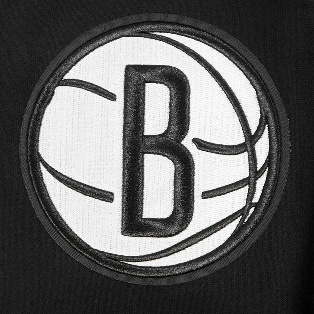Brooklyn Nets Pro Standard Paint the City Drop Shoulder Sweatshirt Black outlet