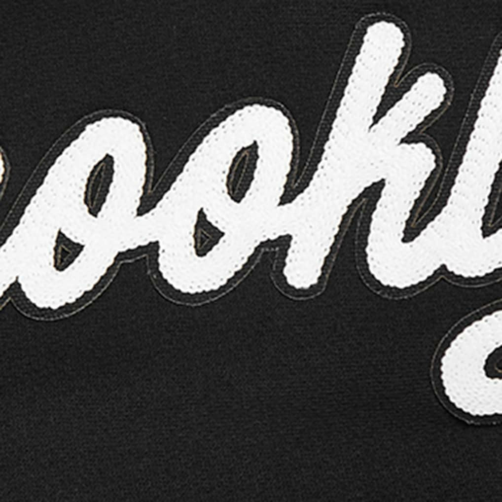 Brooklyn Nets Pro Standard Paint the City Drop Shoulder Sweatshirt Black outlet
