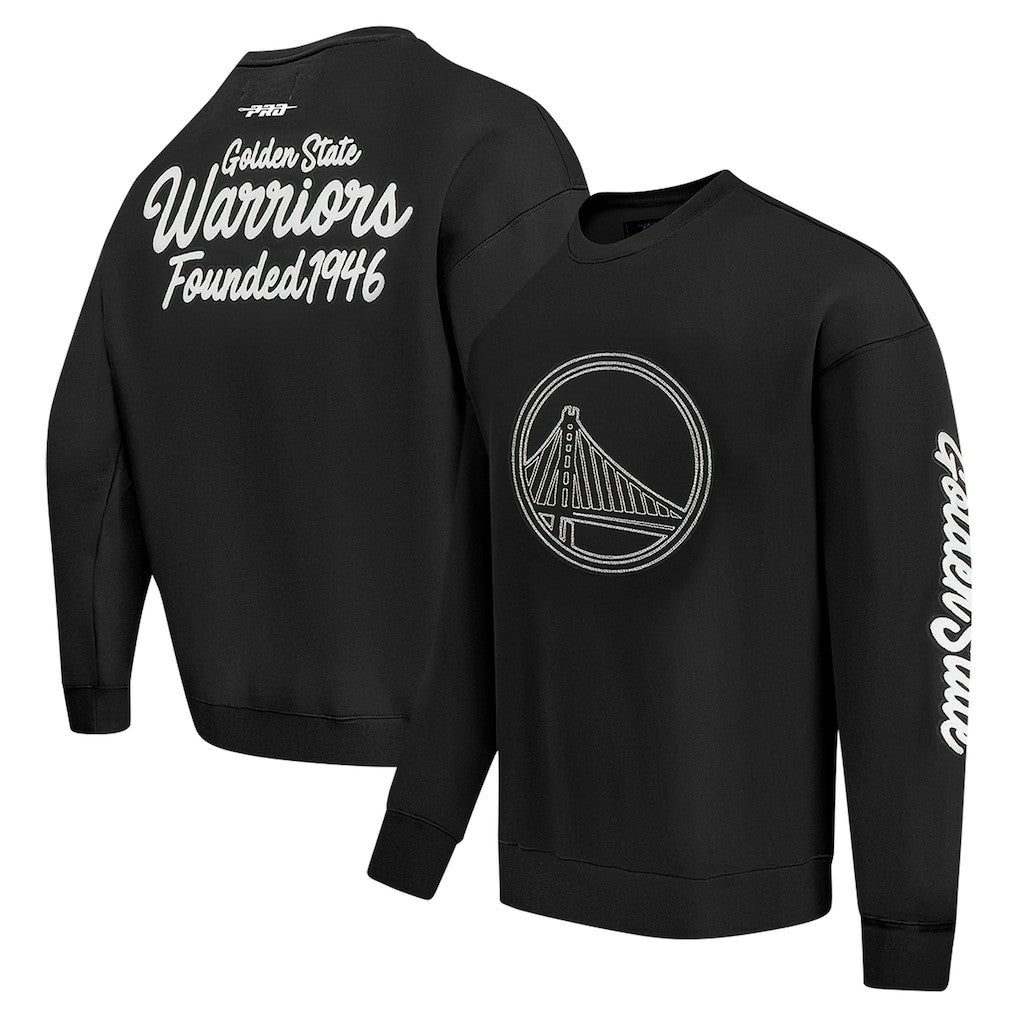 Golden State Warriors Pro Standard Paint the City Drop Shoulder Sweatshirt Black outlet