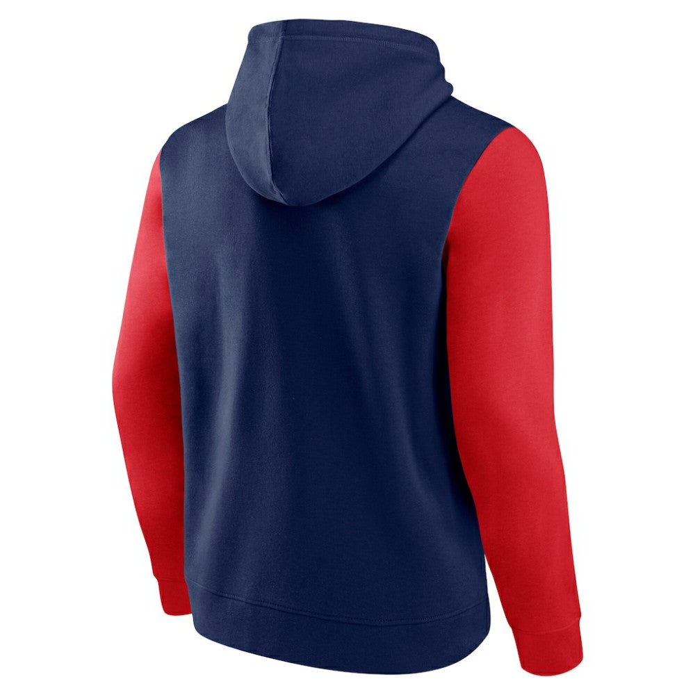 Atlanta Braves Fanatics Outline Fleece Pullover Hoodie - Navy Hoodies